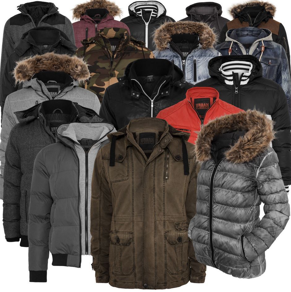 Urban Classic Vintage Damen & Herren Winterjacken für je 39,90€ Urban Classic Vintage Damen & Herren Winterjacken für je 39,90€