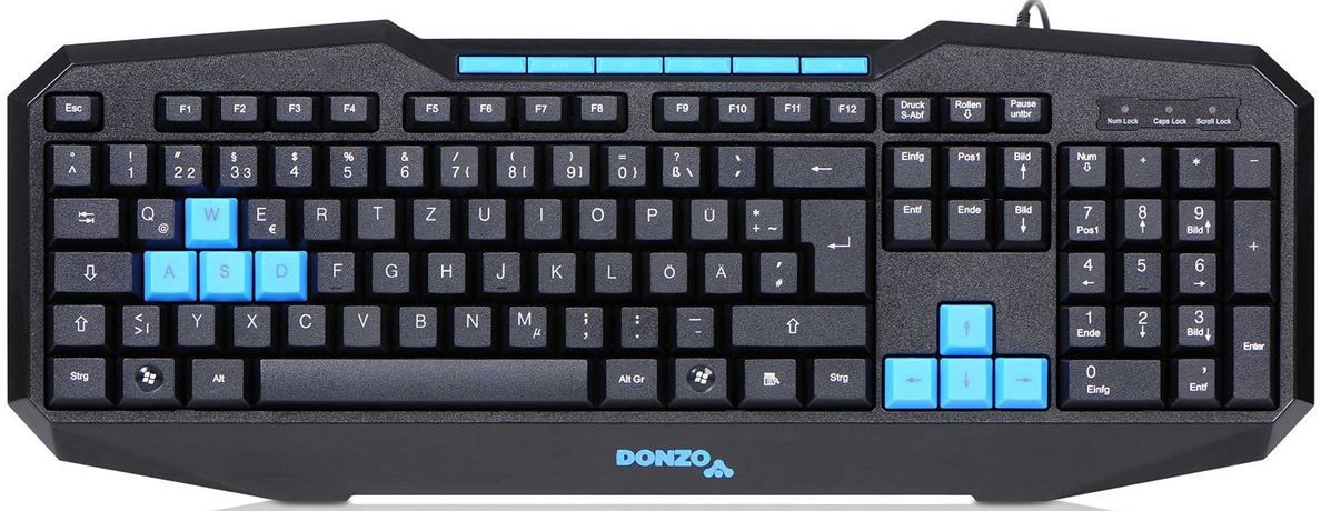 DONZO SI 832   USB Gaming Tastatur ab nur 19,98€ (statt 30€) + Maus oder Tastatur gratis