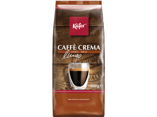 Vorbei! 1kg Käfer Caffe Crema sanft & mild Bohnen ab 7,59€ (statt 12€)