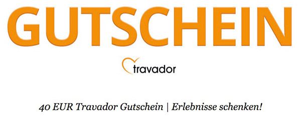 40€ Travador Gutschein für nur 4€ 40€ Travador Gutschein für nur 4€
