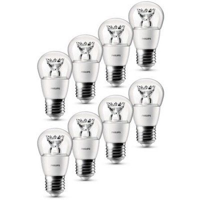 8er Pack Philips LED Tropfenlampe (E27, 3W, 250lm) für 19,99€ inkl. VSK