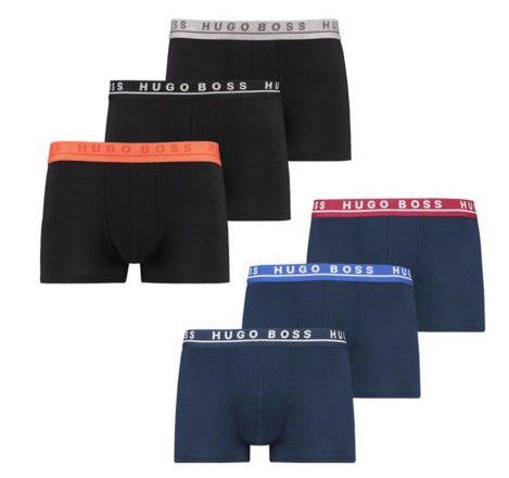 3er Pack Hugo Boss Trunks Boxershorts ab 24,99€ (statt 40€)