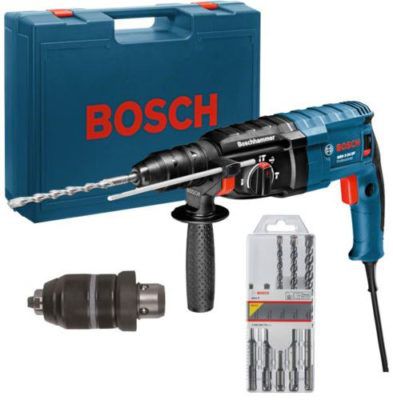 Bosch GBH 2 24 DF   Bohrhammer im Koffer inkl. Bohrer Set für 139€ (statt 209€)