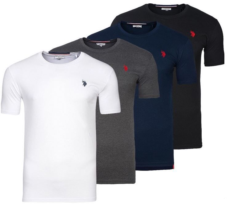 U.S. POLO ASSN. Round Neck Herren T Shirts in 4 Farben für je 9,99€