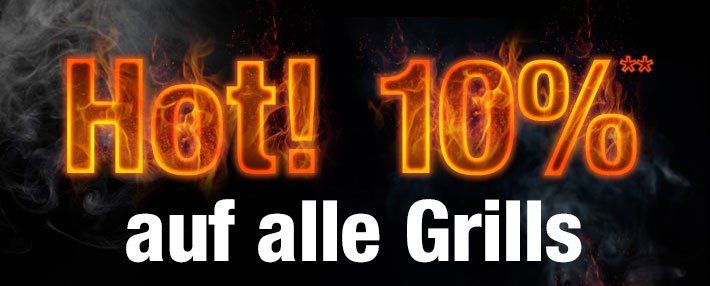 10% Rabatt auf alle Grills bei GartenXXL