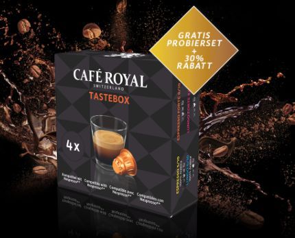 Kostenloses Café Royal Probierset für Nespresso Systeme