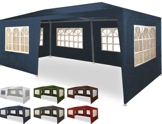 Deuba 3 x 6 m Garten Pavillon / Festzelt mit Seitenteilen für 58,45€