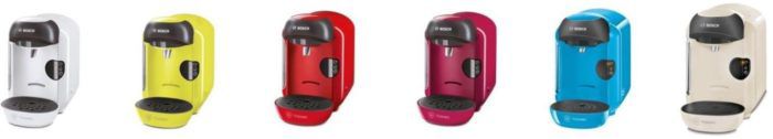 Bosch TASSIMO VIVY Kapselmaschine + Latte Macchiato Kapseln + 2 Ritzenhoff Gläser + Dispenser für 39,99€ + 20€ Kapsel Gutschein