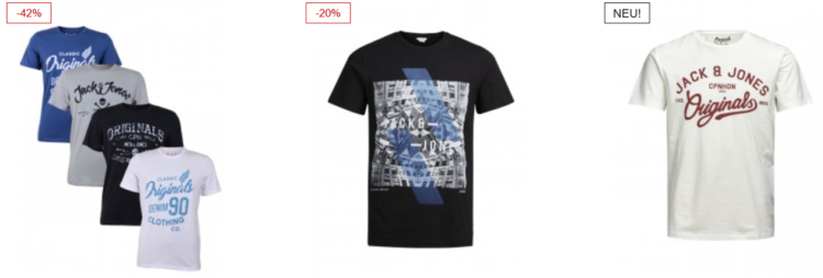 Bis Mitternacht: 30% EXTRA Rabatt auf ALLE Artikel von Jack & Jones ab 40€ bei Jeans Direct