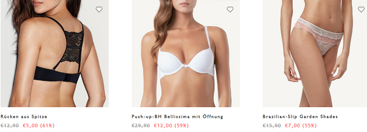 Intimissimi Sale mit bis zu 50% Rabatt + VSK frei ab 75€   z.B. Slips ab 7€