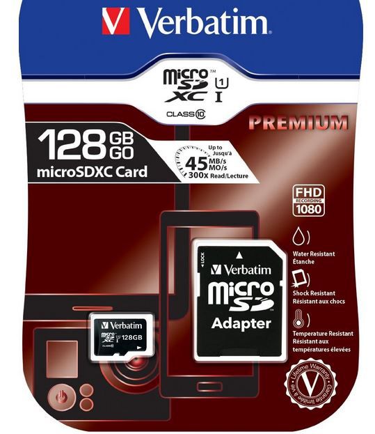 Verbatim microSDXC Karte mit 128GB Class 10 für nur 29,99€ Verbatim microSDXC Karte mit 128GB Class 10 für nur 29,99€
