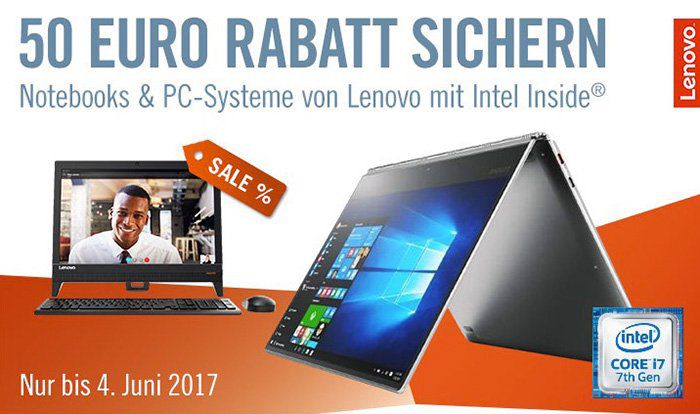 50€ Rabatt auf Lenovo Notebooks & PCs   z.B. Lenovo IdeaPad 110 15 für 389€ (statt 454€)
