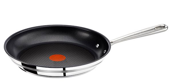 Vorbei! Tefal E85606 Jamie Oliver Edelstahl Pfanne 28cm für 22,89€ (statt 43€)