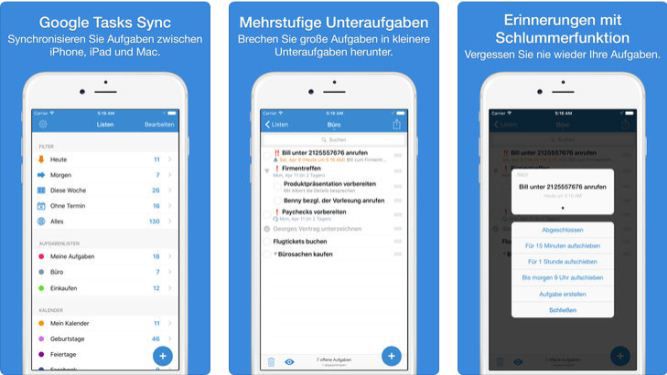 gTasks Pro (iOS) gratis statt 5,99€