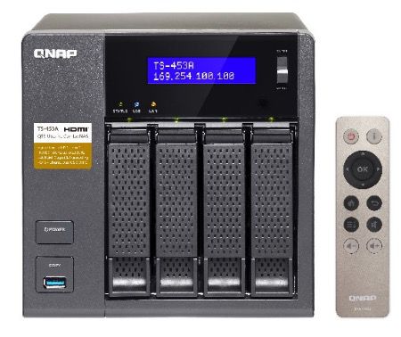 QNAP TS 453A 4G NAS mit 4GB Ram + Fernbedienung für 399€ (statt 492€)