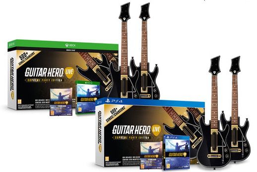 Guitar Hero Live: 2 Gitarren Bundle (PS4 / Xbox One) + 20€ Gutschein für 43,90€ (statt 60€)