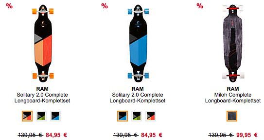 TOP! 20% auf Longboards und Roller   z.B. Madrid Dream 39 Billboard Standard für 132€ (statt 149€)