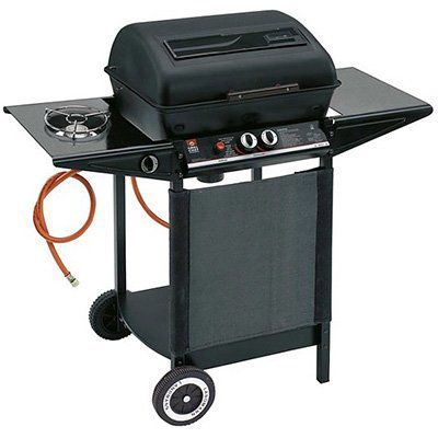 Ausverkauft! Landmann Lavastein Gasgrill mit Seitenbrenner für 79,99€ (statt 150€)