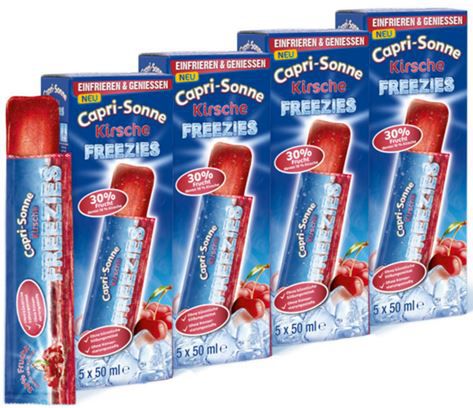 AUSVERKAUFT! Capri Sonne Freezies   55 Stück für nur 5,99€