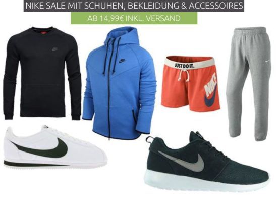 NIKE Sneaker & Fashion Sale   coole Marken Kleidung ab 14,99€