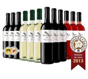 Sauron Roble Toro D.O. 2013 - 12er Probierpaket spanischer Rot, Weiß und Rosewein für 59,95€ Sauron Roble Toro D.O. 2013 12er Probierpaket spanischer Rot, Weiß und Rosewein für 59,95€