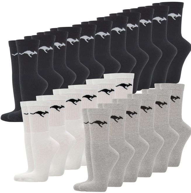 KangaROOS   18 Paar Herren Sportsocken für 14,99€ (statt 25€)