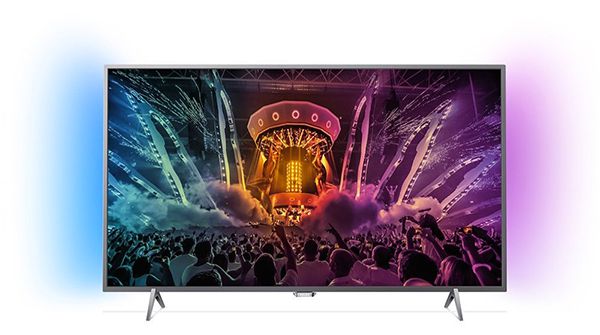 Philips 55PUS6401   55 Zoll 4K Android Fernseher + 2 seitigem Ambilight für 599€ (statt 771€)