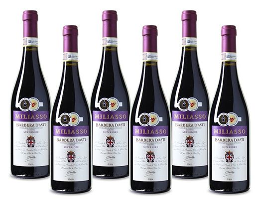 6 Flaschen Miliasso Barbera dAsti DOCG Superiore für 35,94€