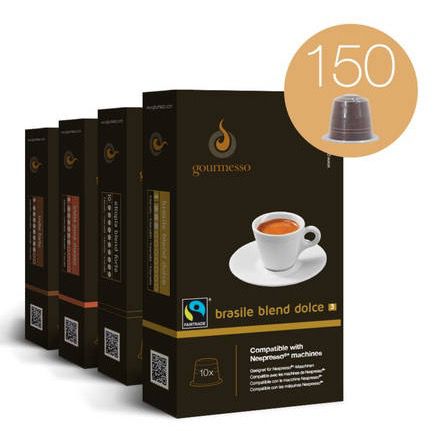 Gourmesso Probierbox mit 150 Kaffeekapseln für 29,95€ (statt 35€)