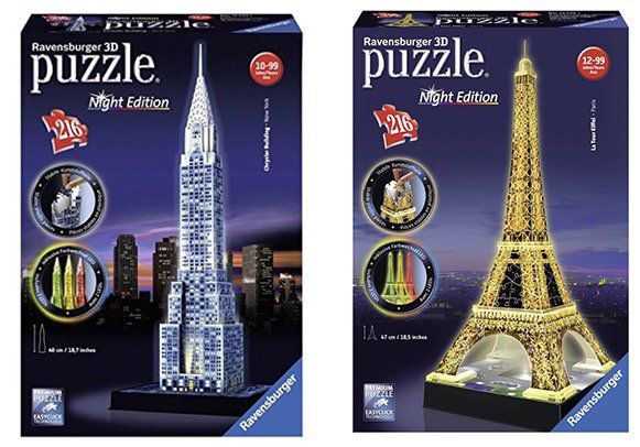 Ravensburger 3D Puzzle Sets ab 12,93€   z.B. Chrysler Building bei Nacht für 17,93€ (statt 32€)
