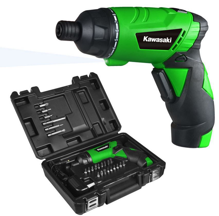 KAWASAKI K AK 3,6 Li 2   Lithium Akkuschrauber für 19,99€ (statt 23€)