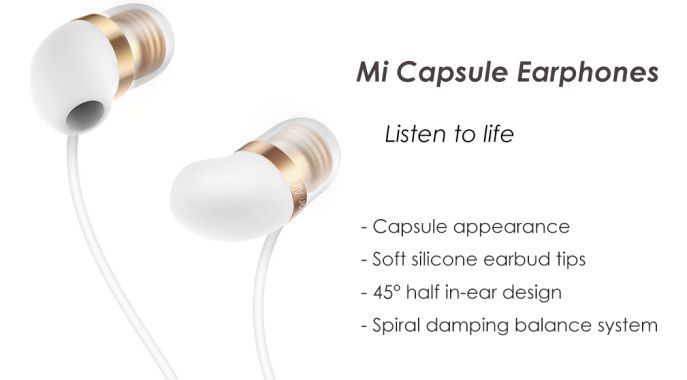 Xiaomi Mi Capsule In Ear Kopfhörer mit Mikrofon für 8,98€