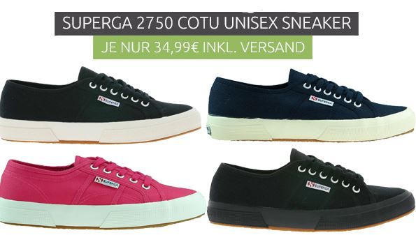 Superga   Damen und Herren Sneaker für 34,99€ (statt 46€)