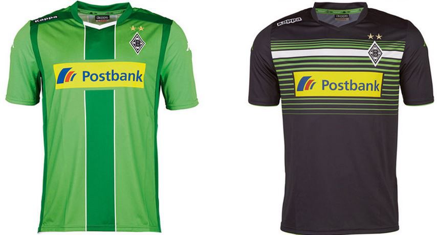 Borussia Mönchengladbach Kappa   Herren und Kinder Trikots für je 19,99€