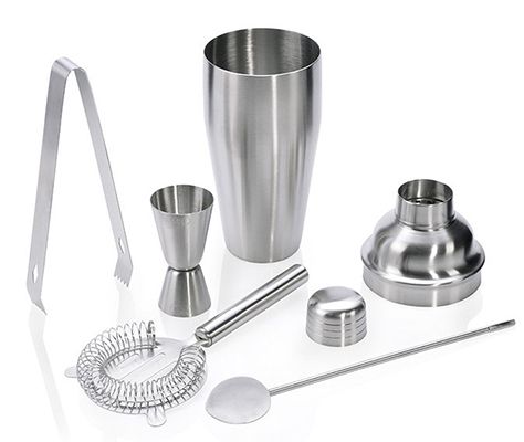 Cocktail Shaker Edelstahl Bar Set für 14,99€