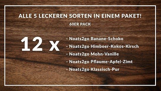 mymuesli Noats2go Angebote bei vente privee   z.B. 12 x Noats2go Klassisch Pur für 10,90€