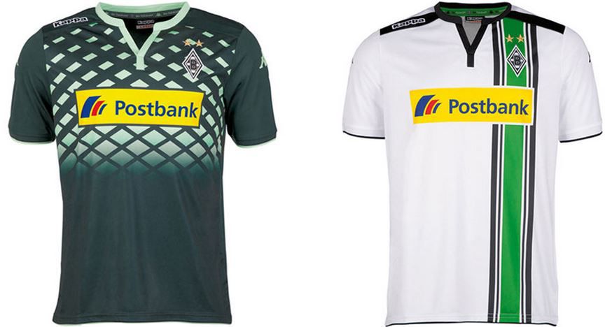 Borussia Mönchengladbach Kappa   Herren und Kinder Trikots für je 19,99€