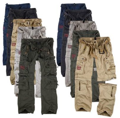 SURPLUS Raw Vintage Royal Traveler Herren Cargo Hosen bis 7XL für je 39,90€