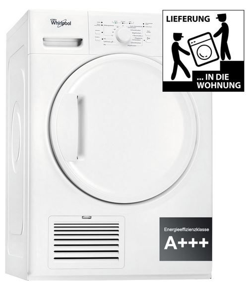 WHIRLPOOL HDLX 80310   8kg Wärmepumpentrockner A+ für 319€ (statt 484€)