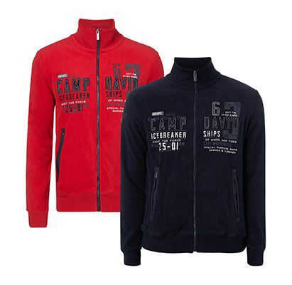 Camp David Herren Fleecejacke für 48,99€ (statt 90€)