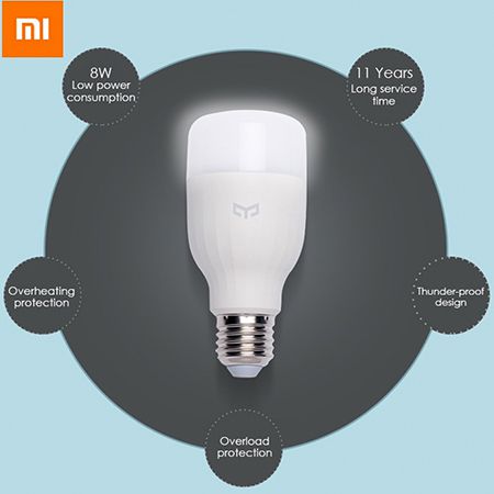 Xiaomi Yeelight E27 Smart LED Leuchte mit App Steuerung für 8,39€ (statt 12€)