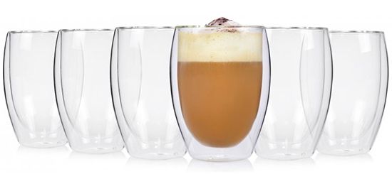 6er Pack Doppelwandige Cappuccino Gläser für 22,99€ (statt 32€)