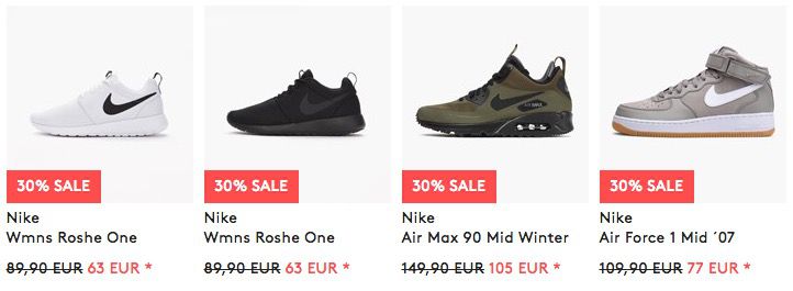 caliroots Summer Sale mit 20% Extra Rabatt im Sale   günstige Sneaker & Co. z.B. Nike Air Zoom Spiridon ab 67,20€ (statt 99€)