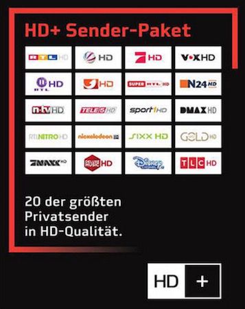 Vorbei! 12 Monate HD+ Verlängerung (ohne Smartcard!) ab 30€ (statt 40€)