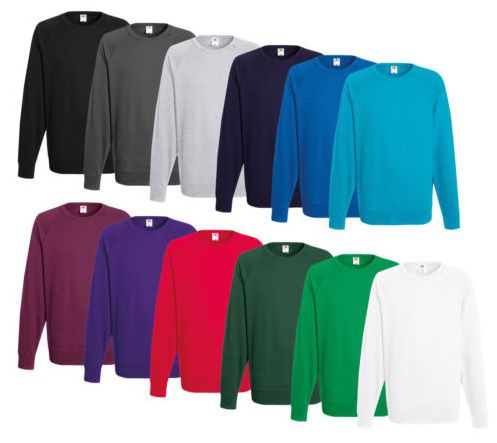 Fruit of the Loom   Herren Sweatshirts (240g) div. Farben für je 8,99€