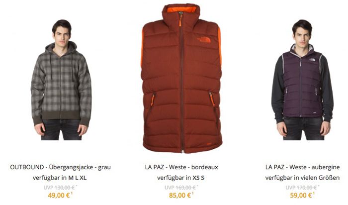 The North Face Sale in der Zalando Lounge mit bis zu 75% Rabatt