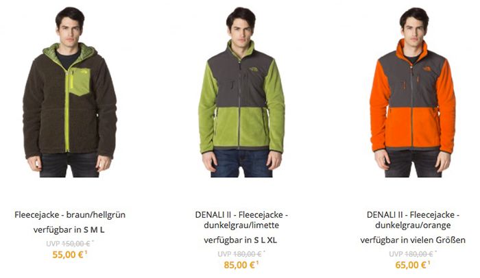 The North Face Sale in der Zalando Lounge mit bis zu 75% Rabatt