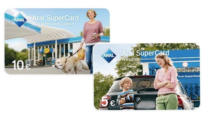 10€ Aral Supercard für 9€ kaufen und 5€ Waschen gratis dazu