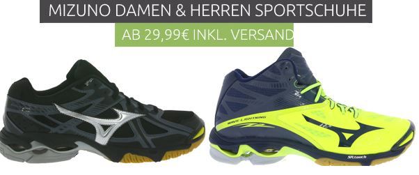 Mizuno   Damen und Herren Laufschuhe ab 19,99€