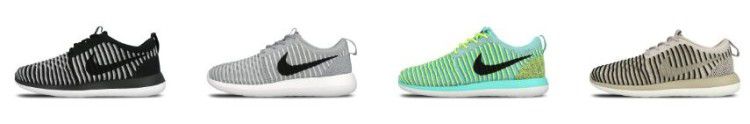 Nike Roshe Sale mit bis zu  50% Rabatt   z.B. Nike Wmns Roshe Two Flyknit 50€ (statt 78€)   Coole Preise!